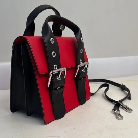 Vivienne Westwood NWT ALEX BAG LARGE BLUE-RED - Picture 4 of 15